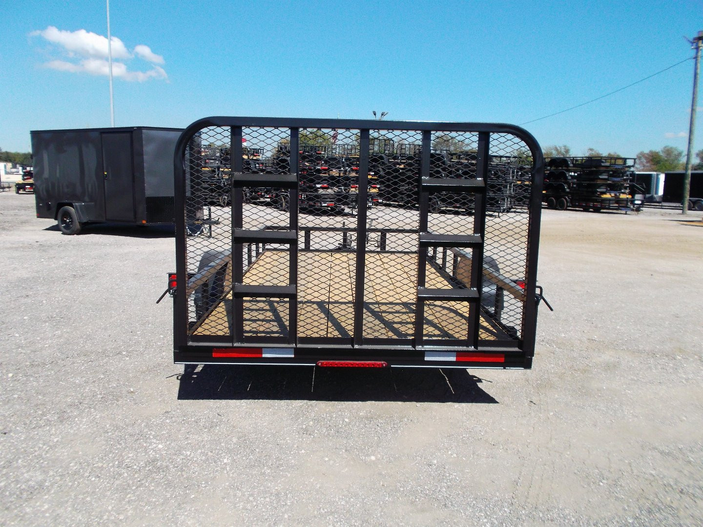 New 2025 J&C TRAILERS 77x12 Utility Trailer / C-Channel Wrap Tongue / 2" Bulldog Coupler / 4ft Ramp Gate