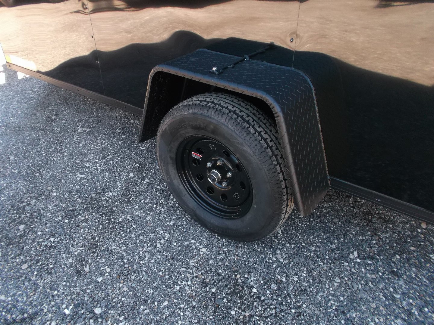 New 2025 COVERED WAGON TRAILERS 6x12 SA Cargo / Enclosed Trailer / 6'6" Interior Height / Extra Wide Ramp Gate / RV Side Door / .030 Black Semi-Screwless Exterior / Black Out Package