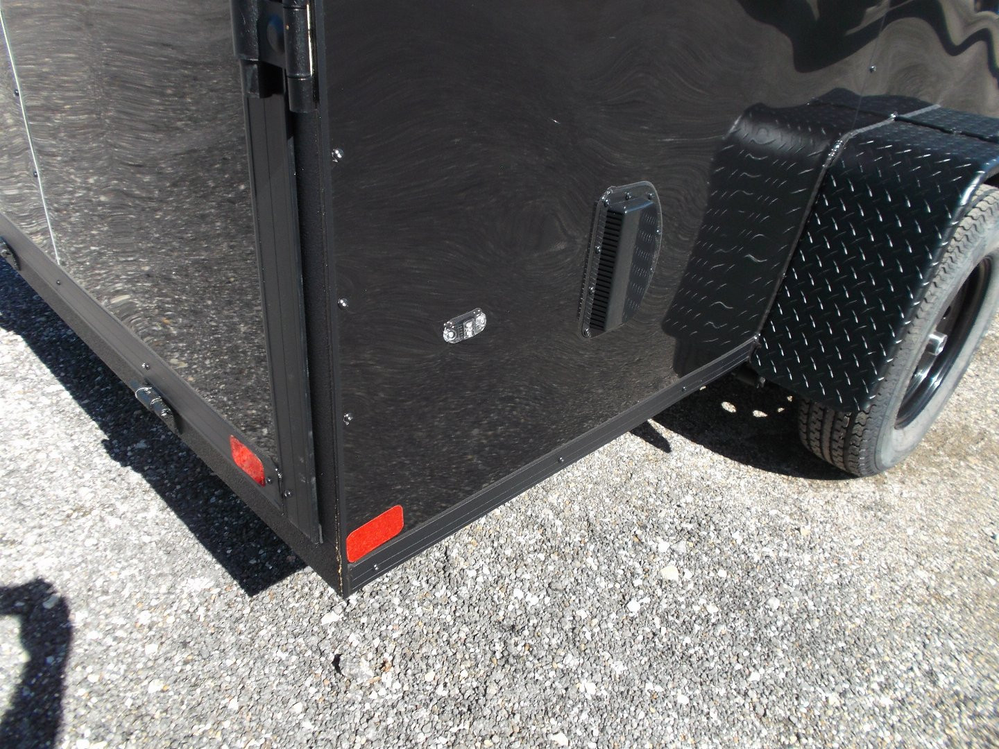New 2025 COVERED WAGON TRAILERS 6x12 SA Cargo / Enclosed Trailer / 6'6" Interior Height / Extra Wide Ramp Gate / RV Side Door / .030 Black Semi-Screwless Exterior / Black Out Package