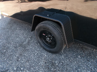 New 2025 COVERED WAGON TRAILERS 6x12 SA Cargo / Enclosed Trailer / 6'6" Interior Height / Extra Wide Ramp Gate / RV Side Door / .030 Black Semi-Screwless Exterior / Black Out Package