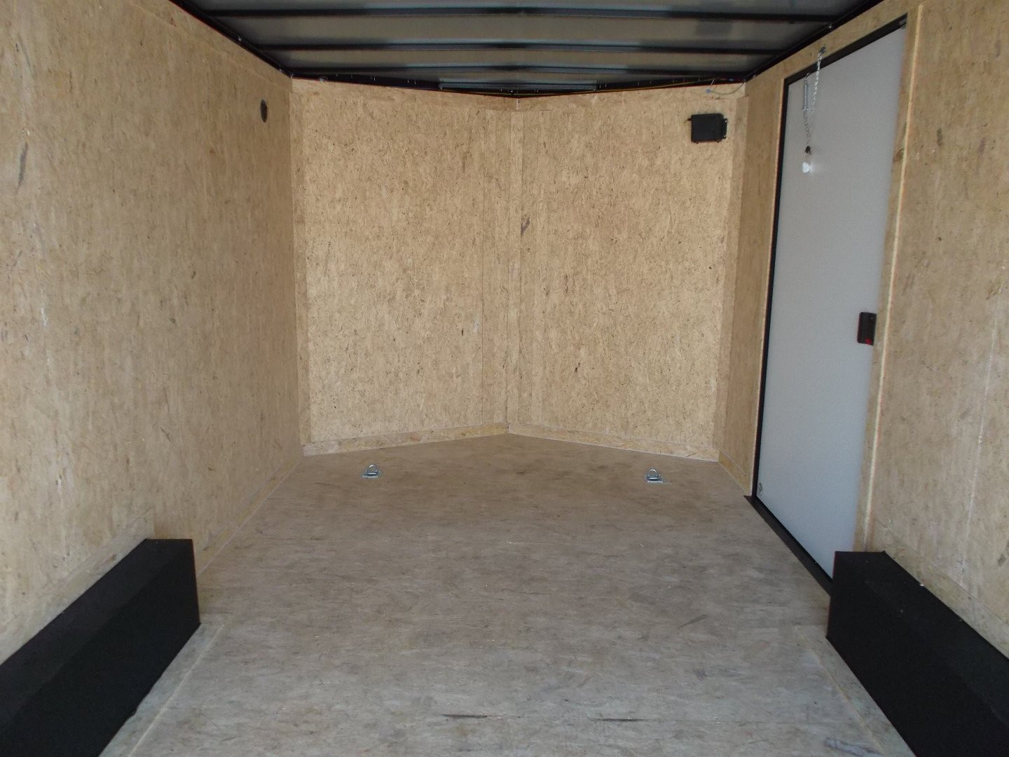 New 2025 COVERED WAGON TRAILERS 8.5x16 Cargo Trailer / Car Hauler / 5200# Axles / 7ft Interior Height / 48" RV Side Door / Bed Lined RV Step / .030 Silver Semi-Screwless Exterior / 60" Triple Tube Tongue / Extra Wide Ramp / Black Out Package