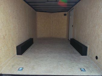 New 2025 COVERED WAGON TRAILERS 8.5x16 Cargo Trailer / Car Hauler / 5200# Axles / 7ft Interior Height / 48" RV Side Door / Bed Lined RV Step / .030 Silver Semi-Screwless Exterior / 60" Triple Tube Tongue / Extra Wide Ramp / Black Out Package