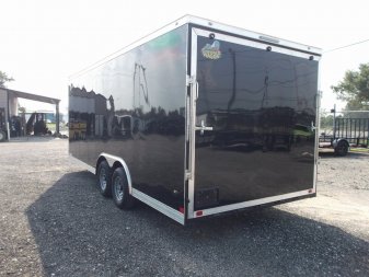 New 2025 COVERED WAGON TRAILERS 8.5x20 Cargo / Enclosed Trailer / Car Hauler / 7ft Interior / 5200# Axles / 48" RV Side Door / 60" Triple Tube Tongue / .030 Black Semi Screwless Exterior / Extra Wide Ramp
