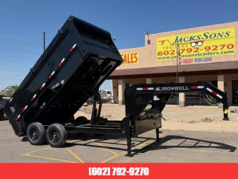New 2026 Norstar 14x83 IronBull Gooseneck, Tandem Axle Dump, 14K GVWR, 48  Sides Dump Trailer