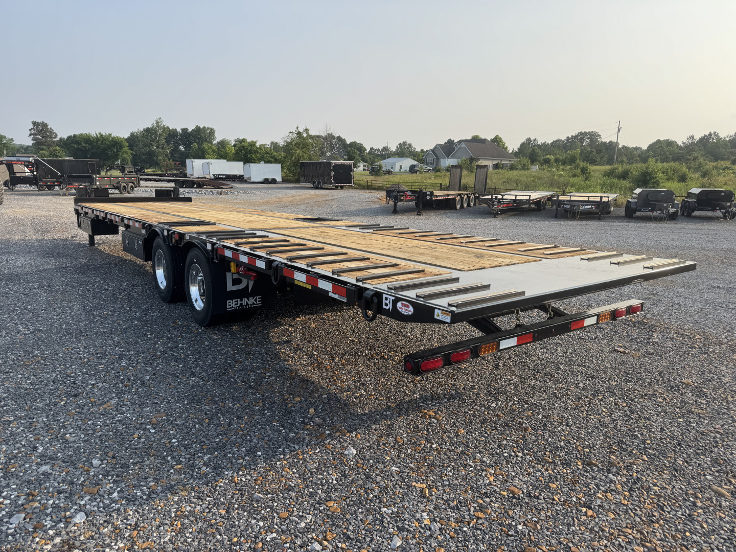 New 2026 Behnke 102"x36' 20 TON Pintle Hitch Tag Trailer *HYD DOVE TAIL*