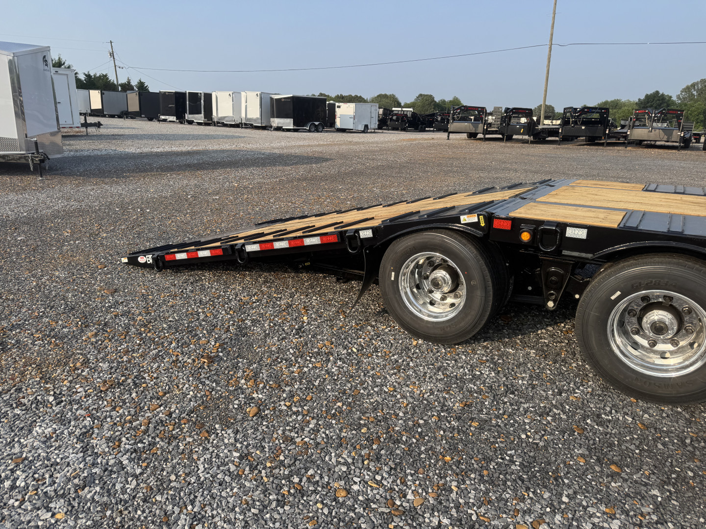 New 2026 Behnke 102"x36' 20 TON Pintle Hitch Tag Trailer *HYD DOVE TAIL*