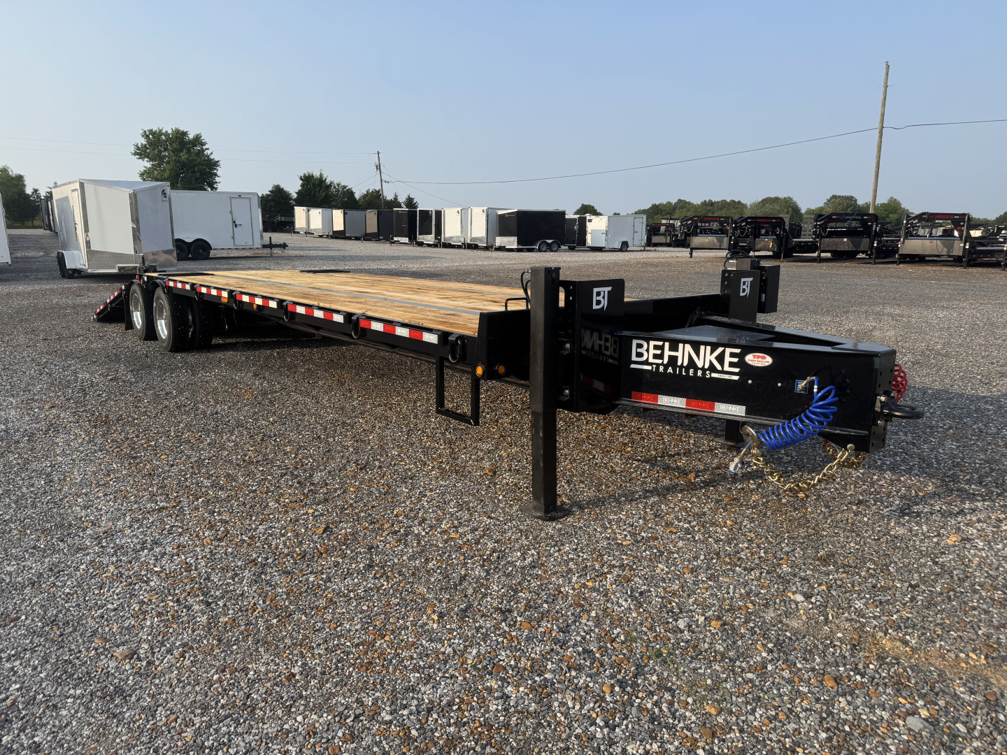 New 2026 Behnke 102"x36' 20 TON Pintle Hitch Tag Trailer *HYD DOVE TAIL*