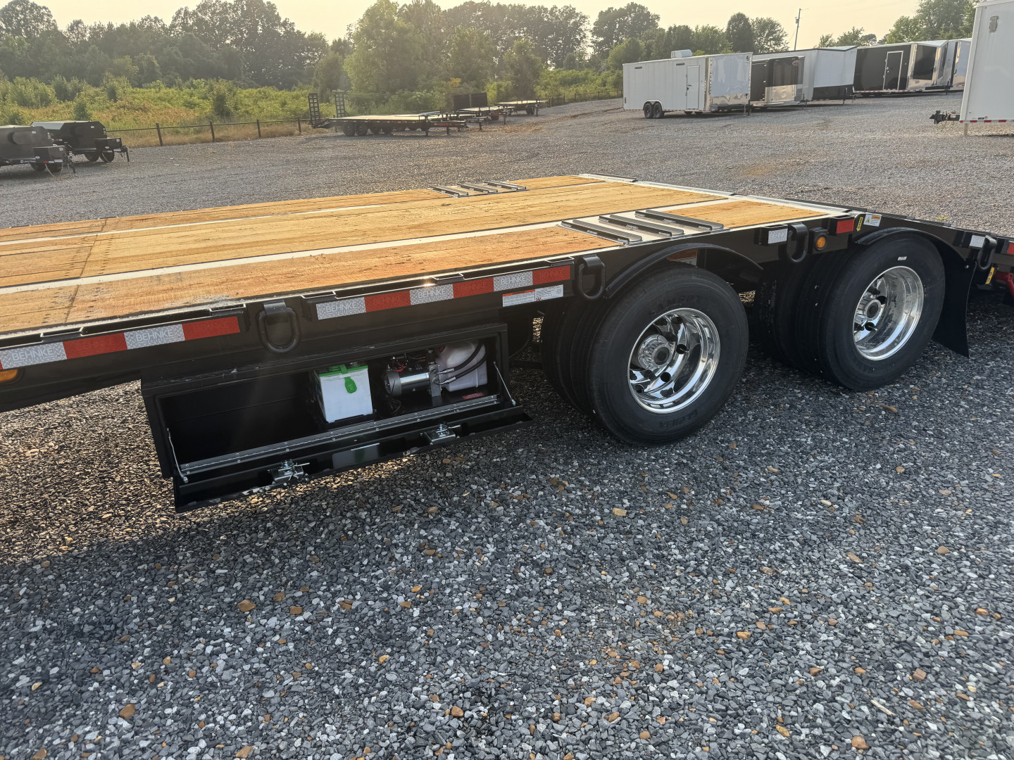 New 2026 Behnke 102"x36' 20 TON Pintle Hitch Tag Trailer *HYD DOVE TAIL*