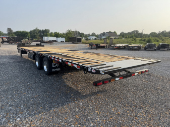 New 2026 Behnke 102"x36' 20 TON Pintle Hitch Tag Trailer *HYD DOVE TAIL*