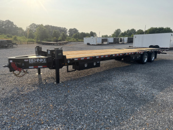 New 2026 Behnke 102"x36' 20 TON Pintle Hitch Tag Trailer *HYD DOVE TAIL*