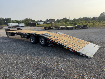 New 2026 Behnke 102"x36' 20 TON Pintle Hitch Tag Trailer *HYD DOVE TAIL*