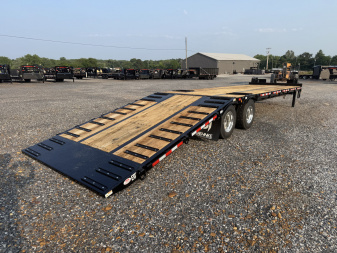 New 2026 Behnke 102"x36' 20 TON Pintle Hitch Tag Trailer *HYD DOVE TAIL*