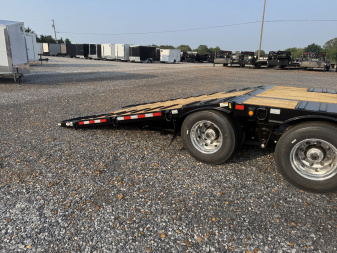 New 2026 Behnke 102"x36' 20 TON Pintle Hitch Tag Trailer *HYD DOVE TAIL*