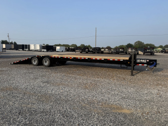 New 2026 Behnke 102"x36' 20 TON Pintle Hitch Tag Trailer *HYD DOVE TAIL*