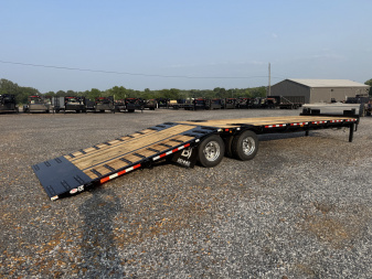 New 2026 Behnke 102"x36' 20 TON Pintle Hitch Tag Trailer *HYD DOVE TAIL*