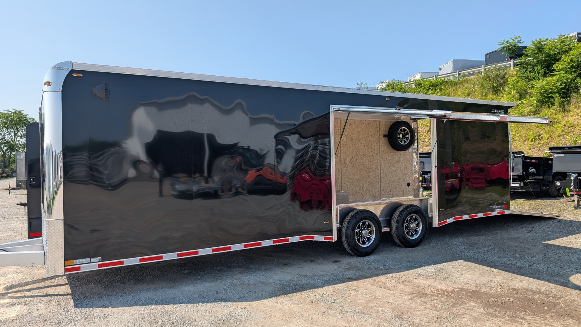 New 2026 Legend 8.5 x 28 HD Trail Master Enclosed Race Car Hauler w/ Ramp Door (14K GVW)