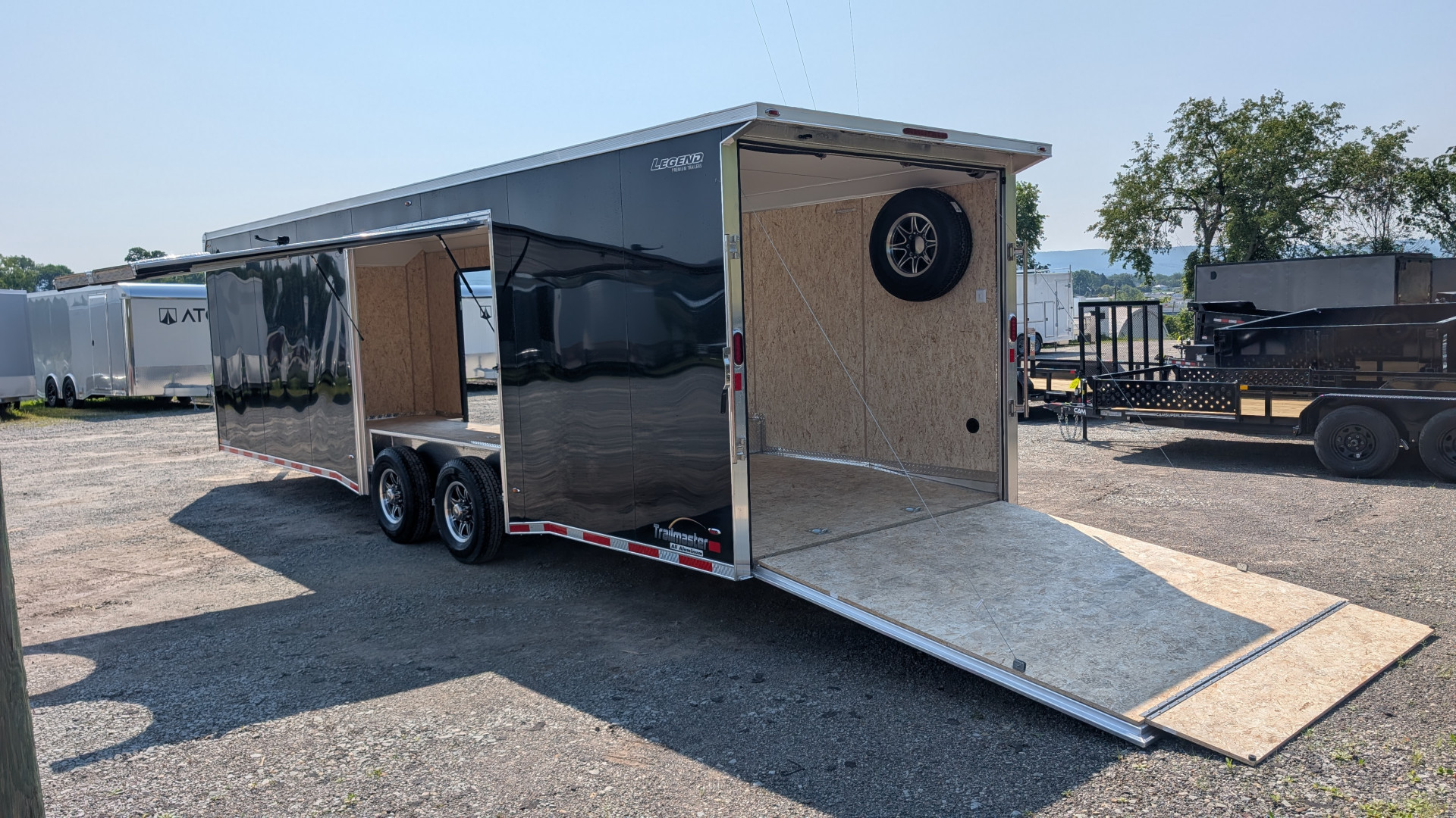New 2026 Legend 8.5 x 28 HD Trail Master Enclosed Race Car Hauler w/ Ramp Door (14K GVW)