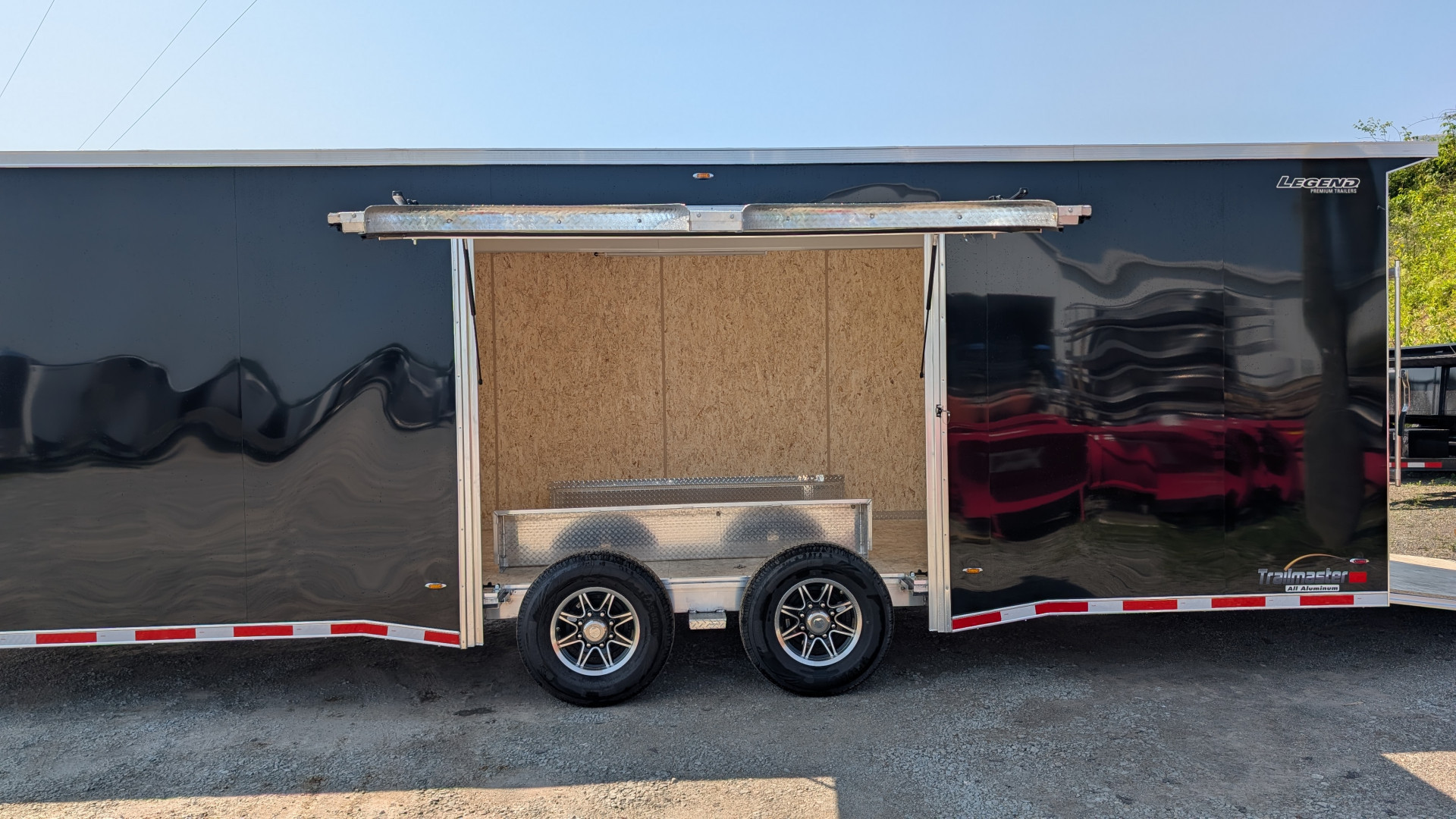 New 2026 Legend 8.5 x 28 HD Trail Master Enclosed Race Car Hauler w/ Ramp Door (14K GVW)