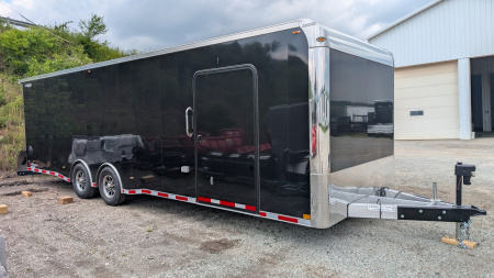 New 2026 Legend 8.5 x 28 HD Trail Master Enclosed Race Car Hauler w/ Ramp Door (14K GVW)