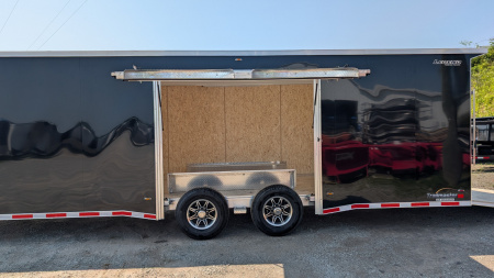 New 2026 Legend 8.5 x 28 HD Trail Master Enclosed Race Car Hauler w/ Ramp Door (14K GVW)