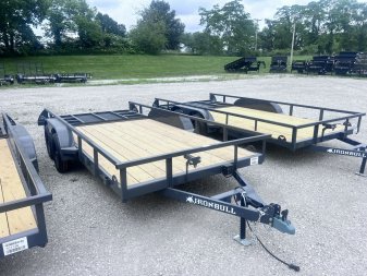 New 2026 IRON BULL 83X16 UTILITY TRAILER W/TANDEM AXLES AND 2 BRAKES