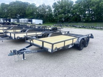 New 2026 IRON BULL 83X16 UTILITY TRAILER W/TANDEM AXLES AND 2 BRAKES