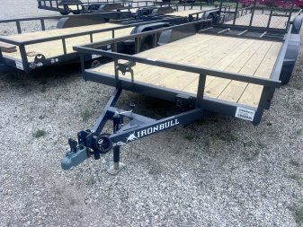 New 2026 IRON BULL 83X18 UTILITY TRAILER W/TANDEM AXLES AND 2 BRAKES