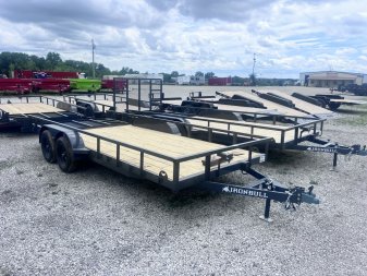 New 2026 IRON BULL 83X18 UTILITY TRAILER W/TANDEM AXLES AND 2 BRAKES