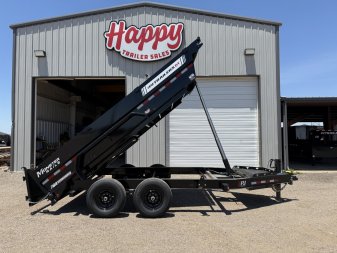 2026 PJ 83"x14' BP Tandem Axle Low Pro Telescopic Dump w/ 24" Sides – DT