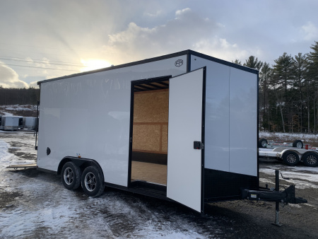 New 2026 US Cargo 8.5X16+ 2ft V-Nose / I-Beam Frame / 7' interior / Blackout - 7000GVW