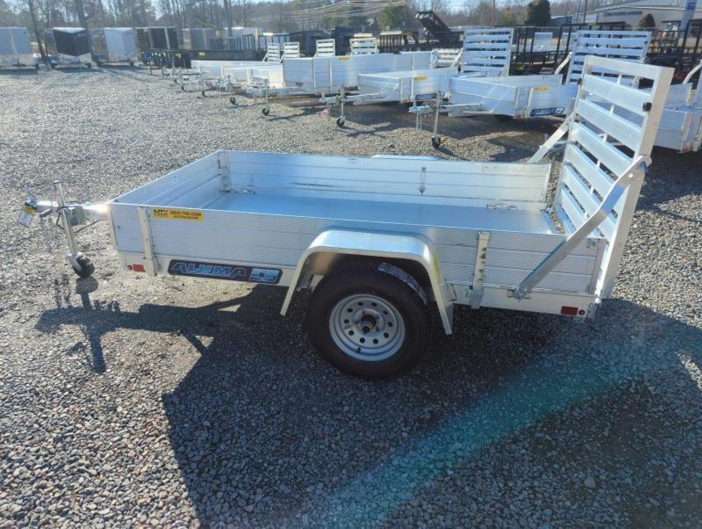 New 2026 Aluma 548 w/ 12" Solid Sides and Tailgate Utility Trailer