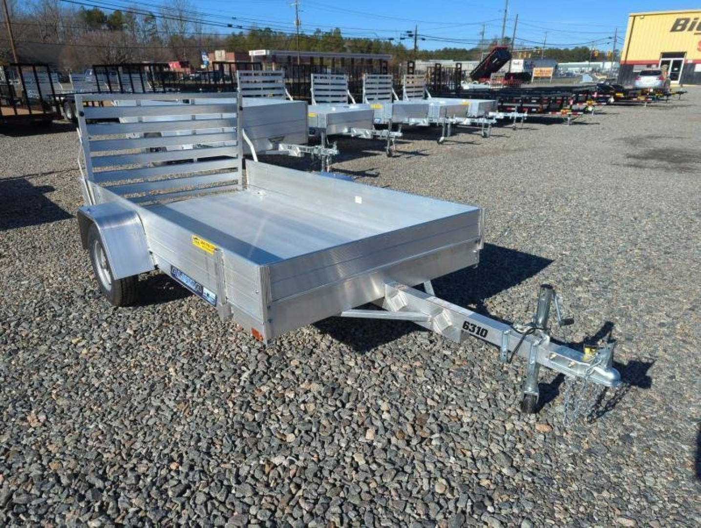New 2026 Aluma 6310 w/ 12" Solid Sides Utility Trailer