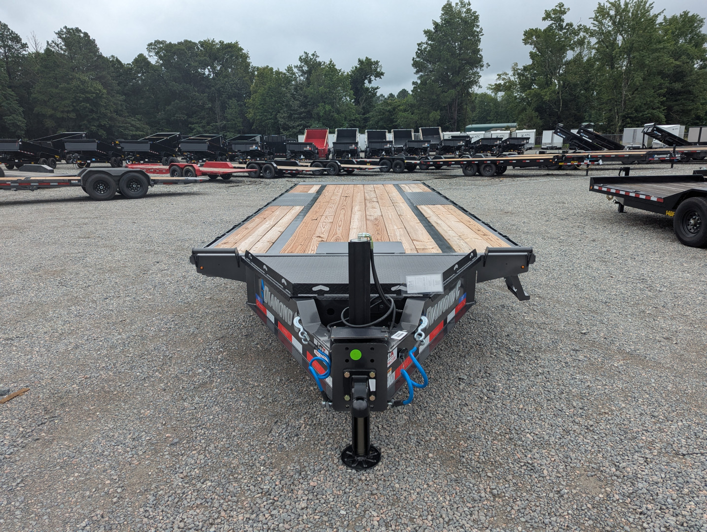 New 2025 Diamond C 22' DET Deckover Tilt Trailer 18000 GVWR