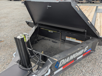New 2025 Diamond C 22' DET Deckover Tilt Trailer 18000 GVWR