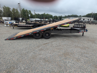 New 2025 Diamond C 22' DET Deckover Tilt Trailer 18000 GVWR