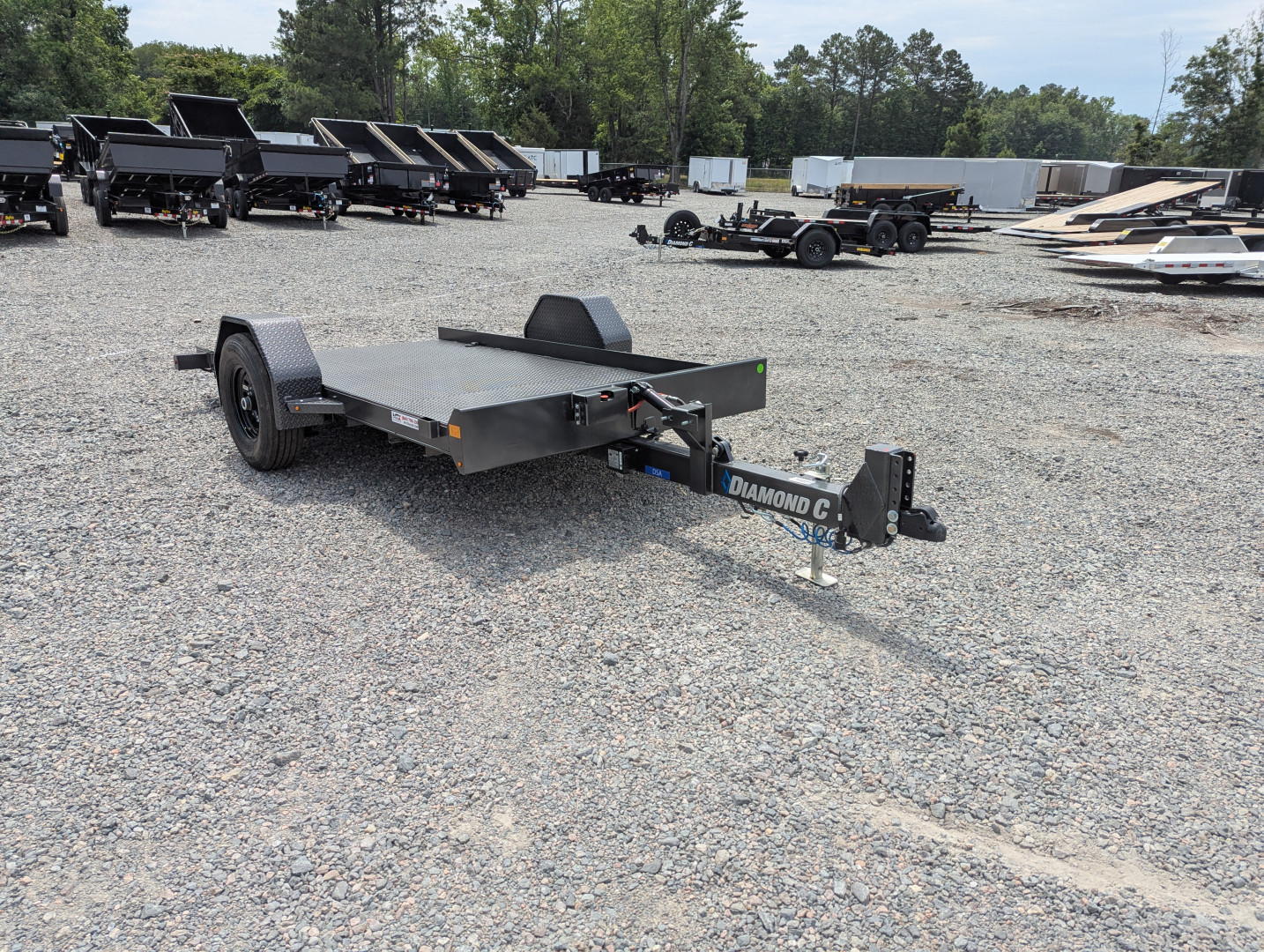New 2025 Diamond C DSA 107 6x12 Tilt Trailer 7000 GVWR