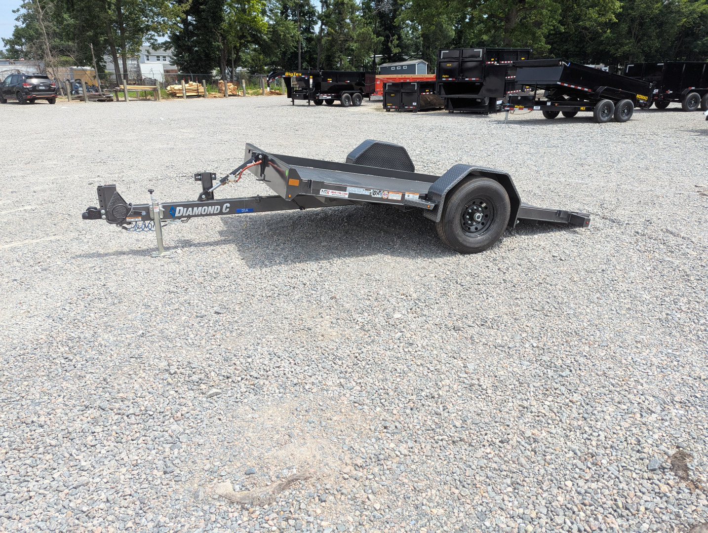 New 2025 Diamond C DSA 107 6x12 Tilt Trailer 7000 GVWR