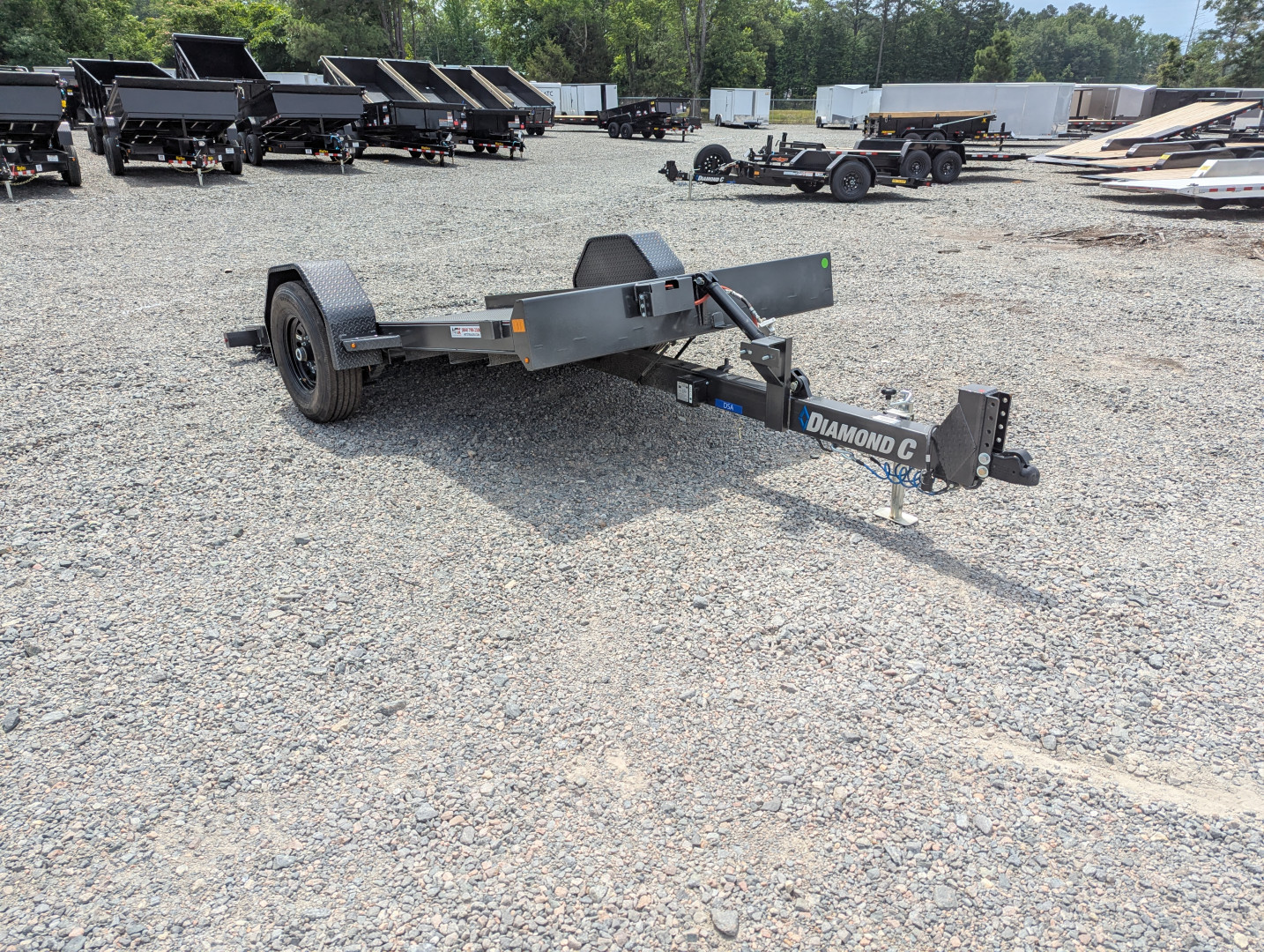 New 2025 Diamond C DSA 107 6x12 Tilt Trailer 7000 GVWR
