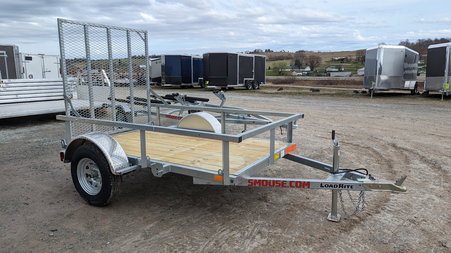 New 2026 Load Rite 5x8 ALL GALVANIZED Utility w/ Spring Assist Gate