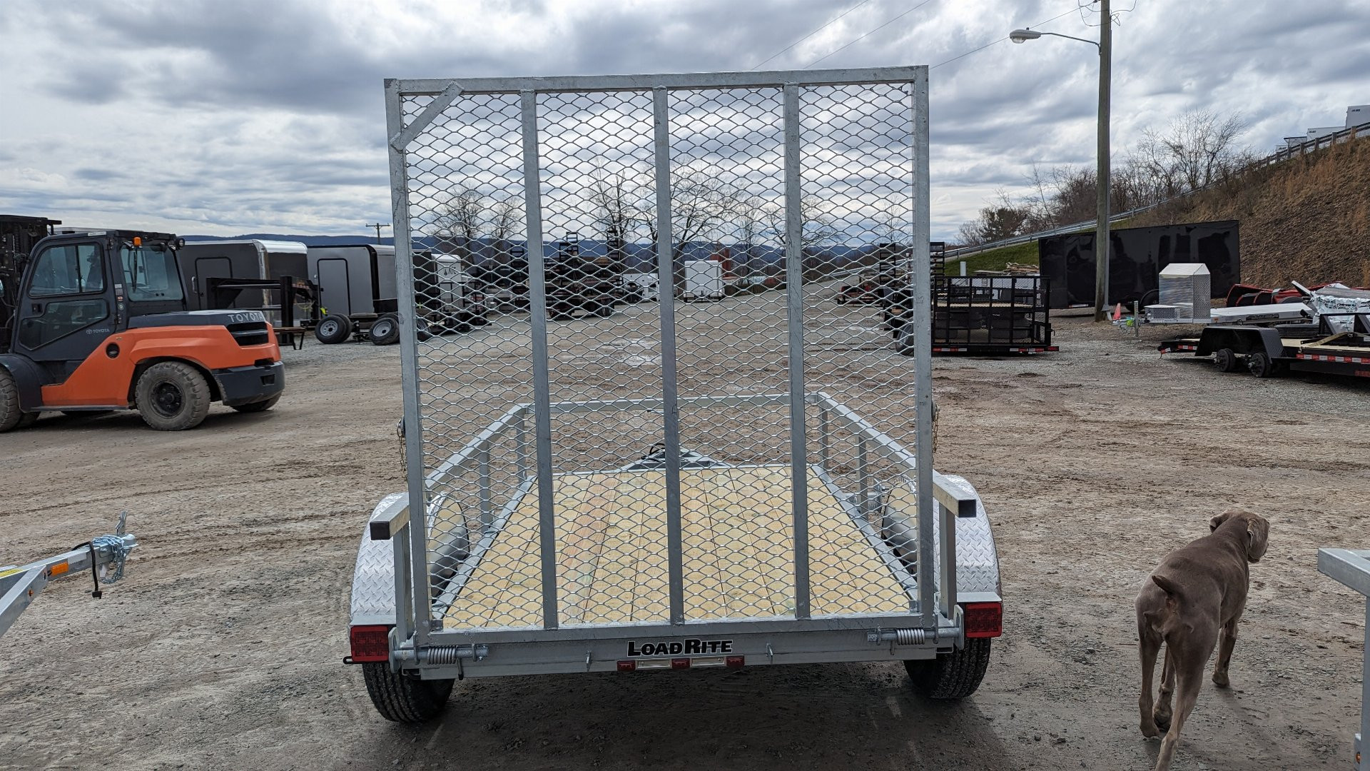 New 2026 Load Rite 5x8 ALL GALVANIZED Utility w/ Spring Assist Gate
