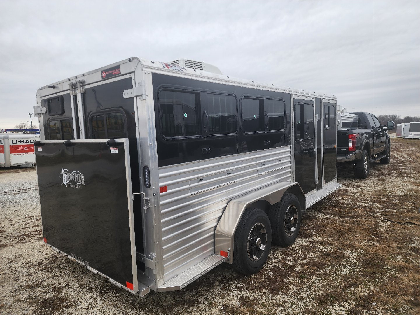New 2025 Frontier 7x16 6 Pen/ Stock Combo Trailer