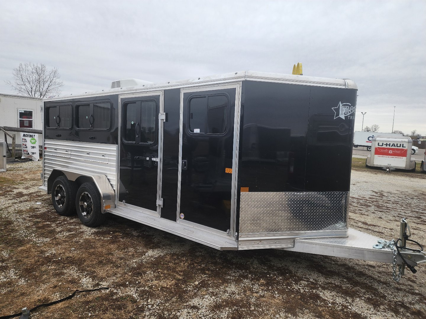 New 2025 Frontier 7x16 6 Pen/ Stock Combo Trailer