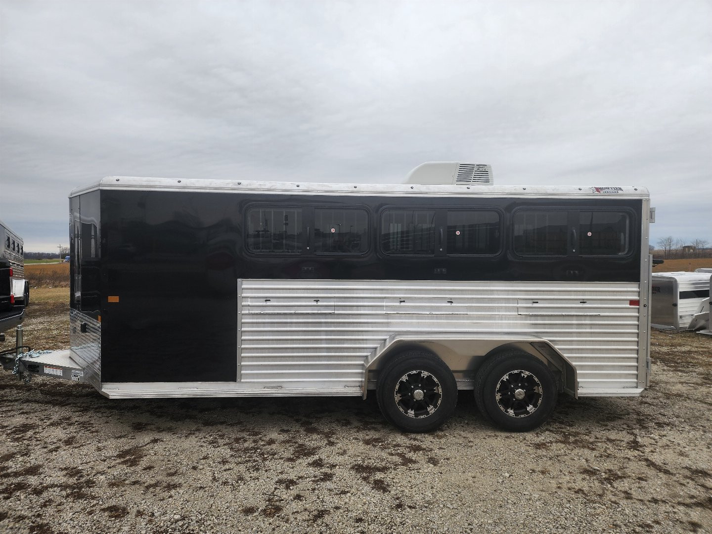 New 2025 Frontier 7x16 6 Pen/ Stock Combo Trailer