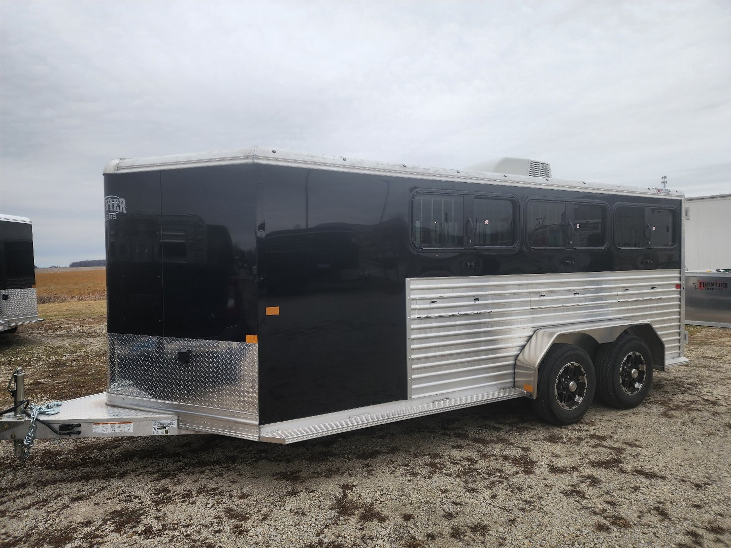 New 2025 Frontier 7x16 6 Pen/ Stock Combo Trailer