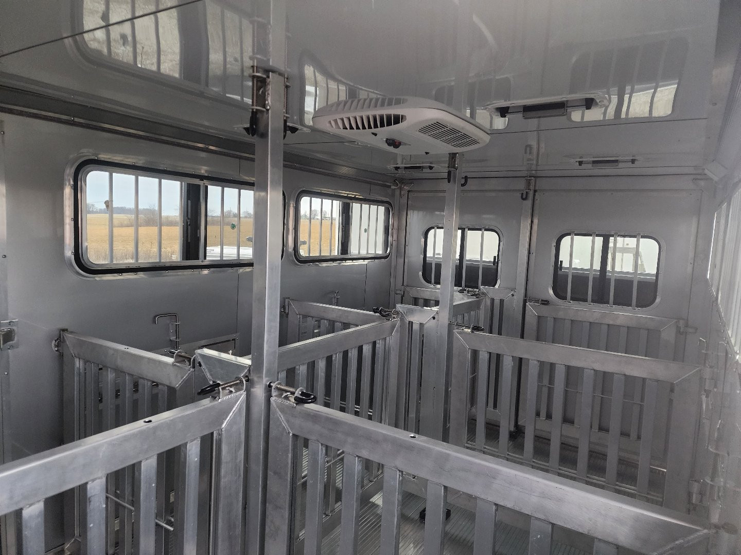 New 2025 Frontier 7x16 6 Pen/ Stock Combo Trailer