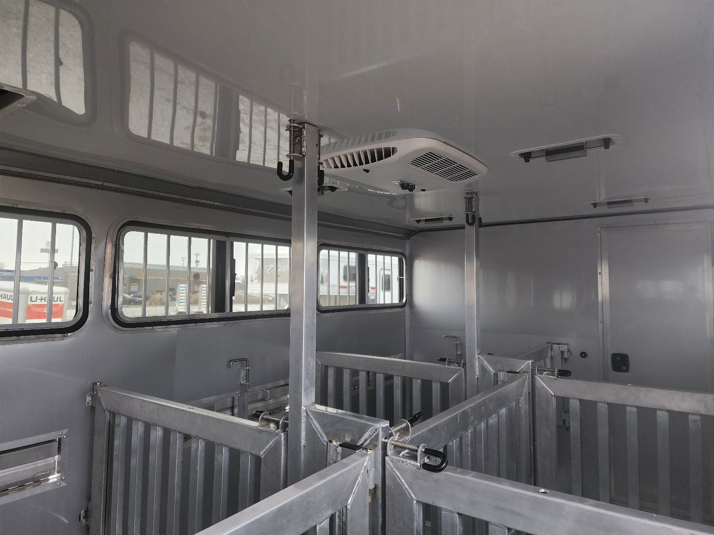 New 2025 Frontier 7x16 6 Pen/ Stock Combo Trailer