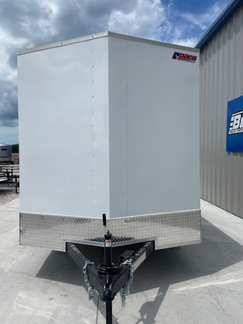New 2026 PACE AMERICAN OUTBACK DLX 7X12 ENCLOSED/CARGO TRAILER W/7' INTERIOR HEIGHT, (2)3500LB TANDEM AXLES