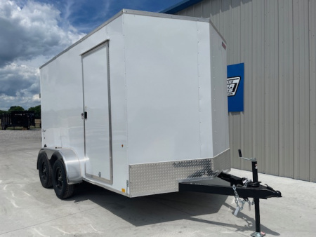 New 2026 PACE AMERICAN OUTBACK DLX 7X12 ENCLOSED/CARGO TRAILER W/7' INTERIOR HEIGHT, (2)3500LB TANDEM AXLES