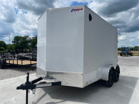 New 2026 PACE AMERICAN OUTBACK DLX 7X12 ENCLOSED/CARGO TRAILER W/7' INTERIOR HEIGHT, (2)3500LB TANDEM AXLES