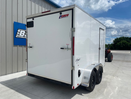 New 2026 PACE AMERICAN OUTBACK DLX 7X12 ENCLOSED/CARGO TRAILER W/7' INTERIOR HEIGHT, (2)3500LB TANDEM AXLES
